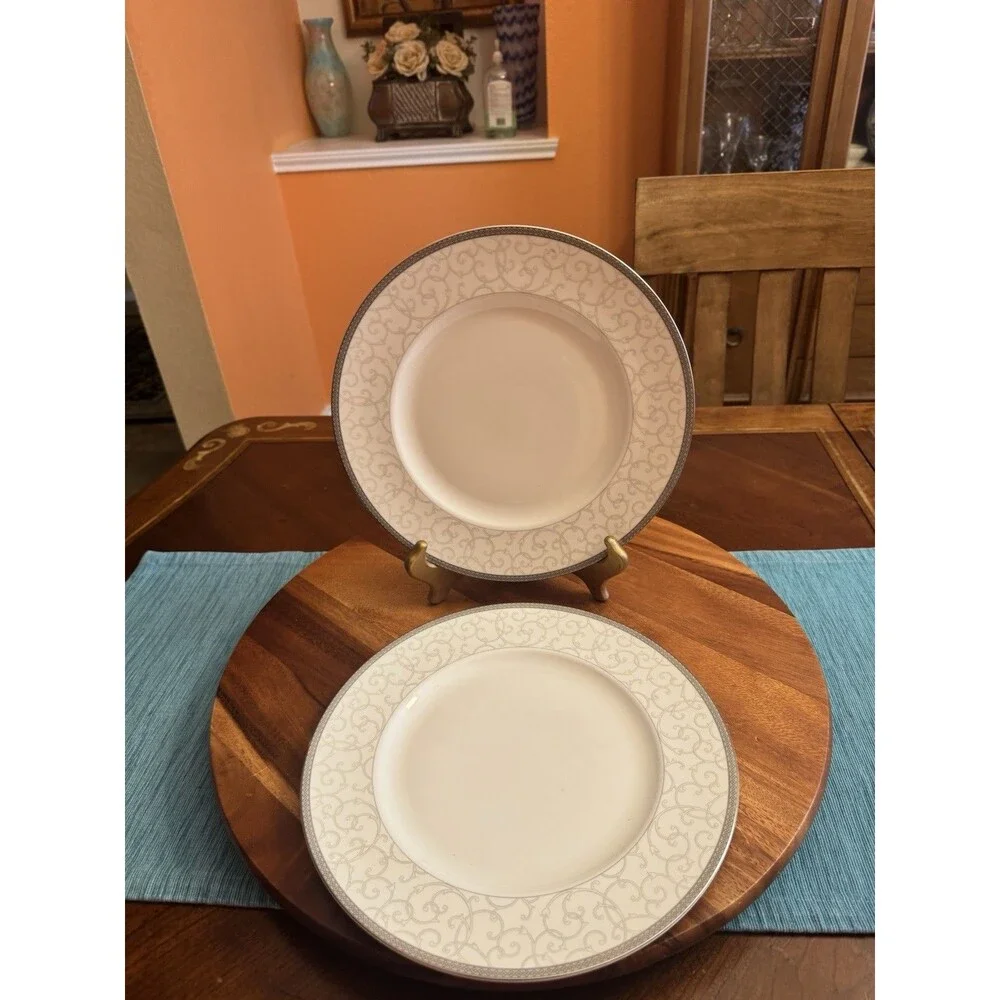 Dinner Plate Celestial Platinum by Wedgwood A SET OF 2